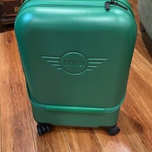 The MINI Cabin Trolley in Forest Green. Brand new with tags attached.